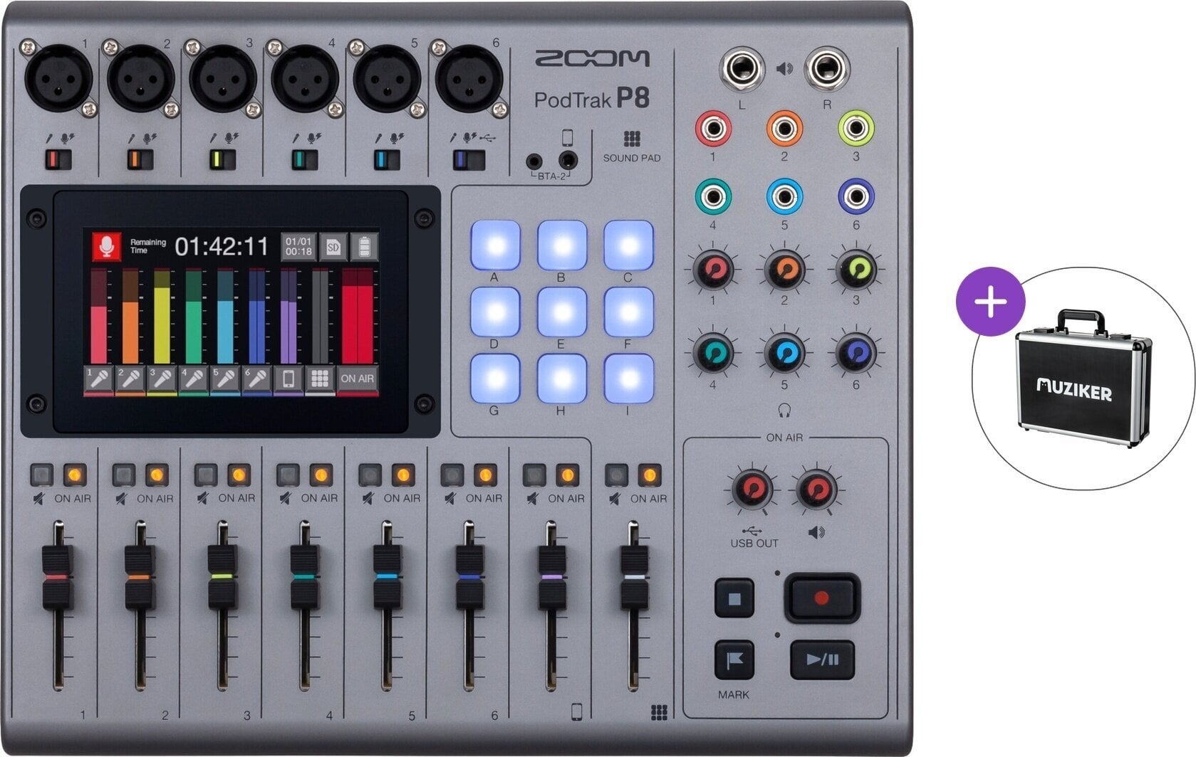Mikser podcastów Zoom PodTrak P8 Basic SET Mikser podcastów