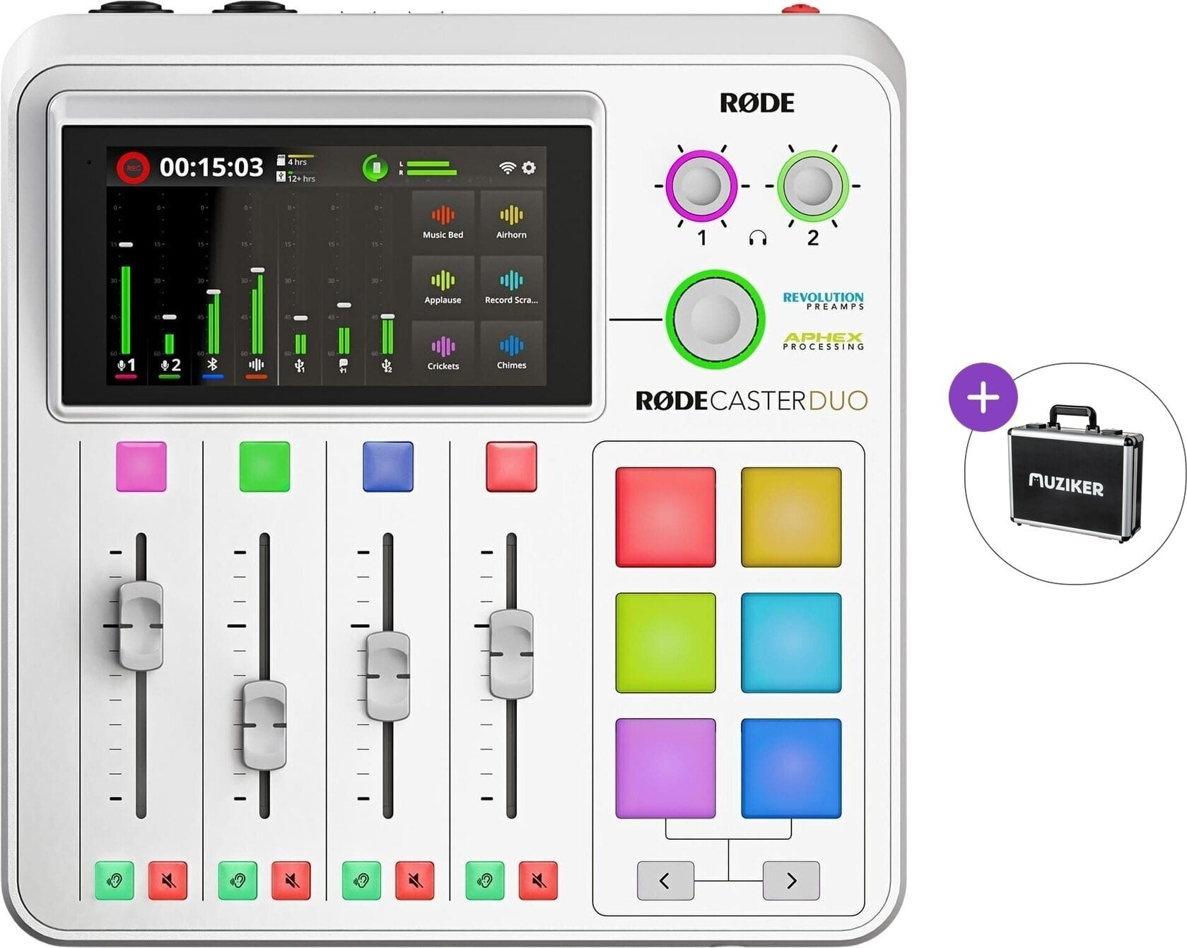 Tables de mixage podcast Rode RODECaster Duo WH Basic SET White Tables de mixage podcast