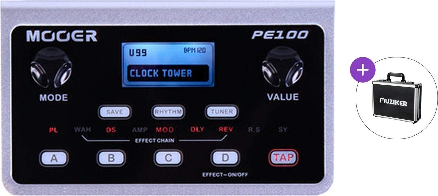 Multieffetti Chitarra MOOER PE100 Basic SET Multieffetti Chitarra