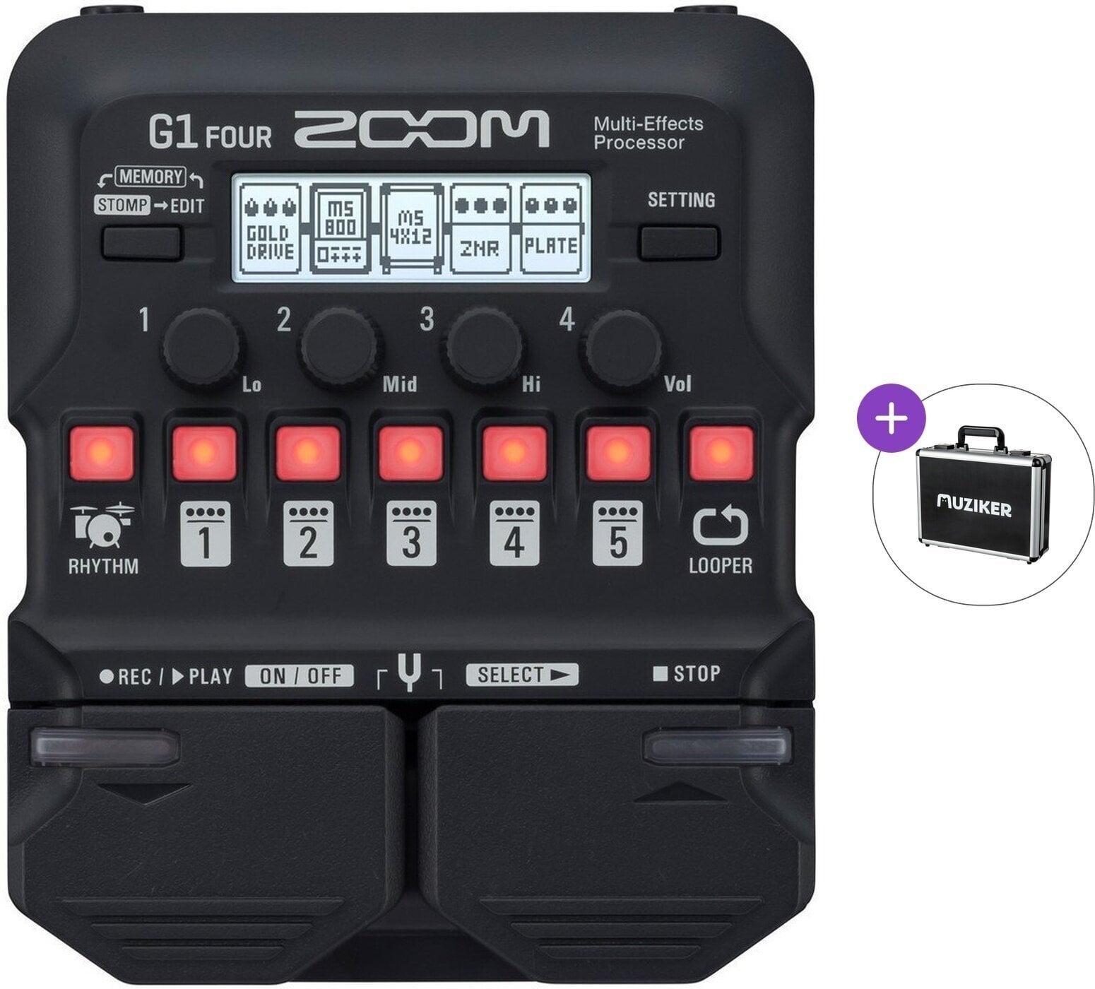 Multieffetti Chitarra Zoom G1 Four Basic SET Multieffetti Chitarra