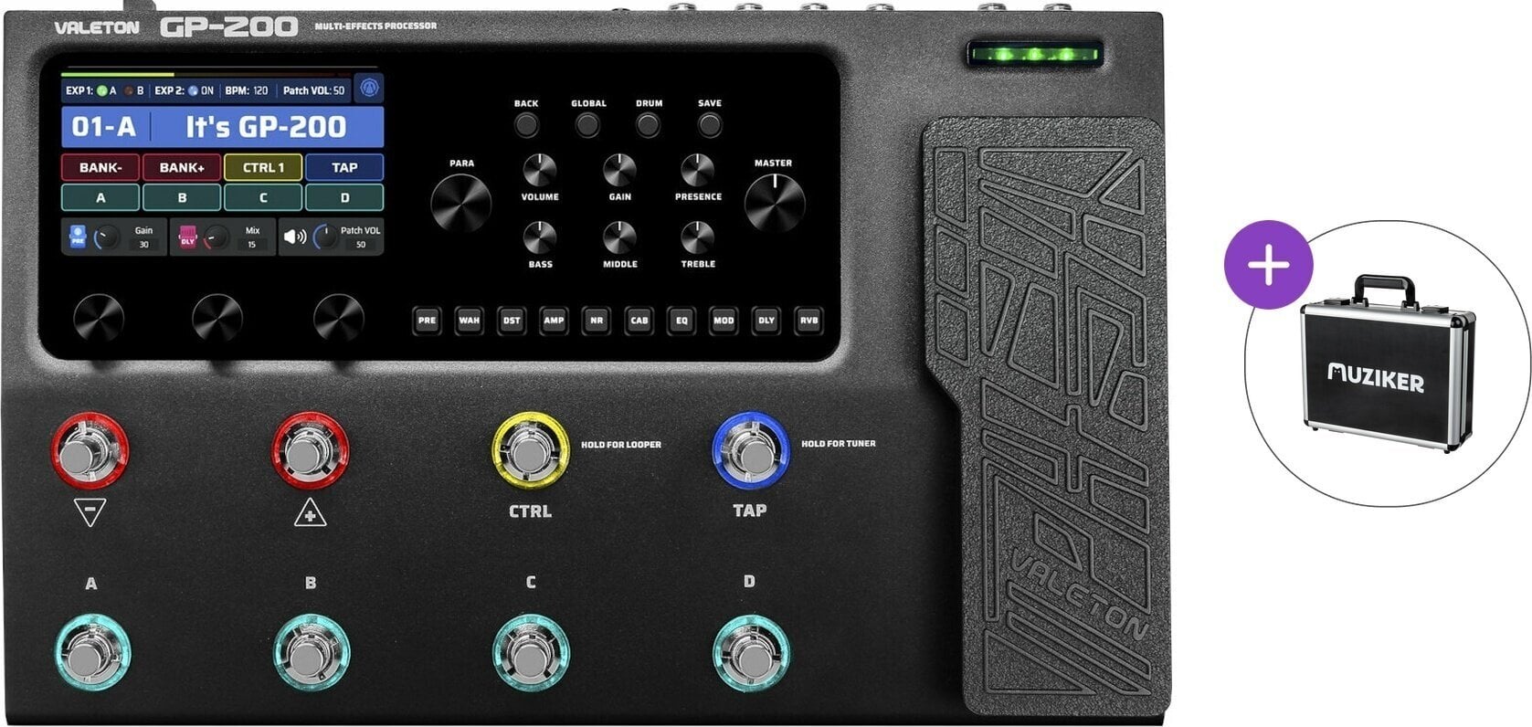 Multiefekt gitarowy Valeton GP-200 Basic SET Multiefekt gitarowy
