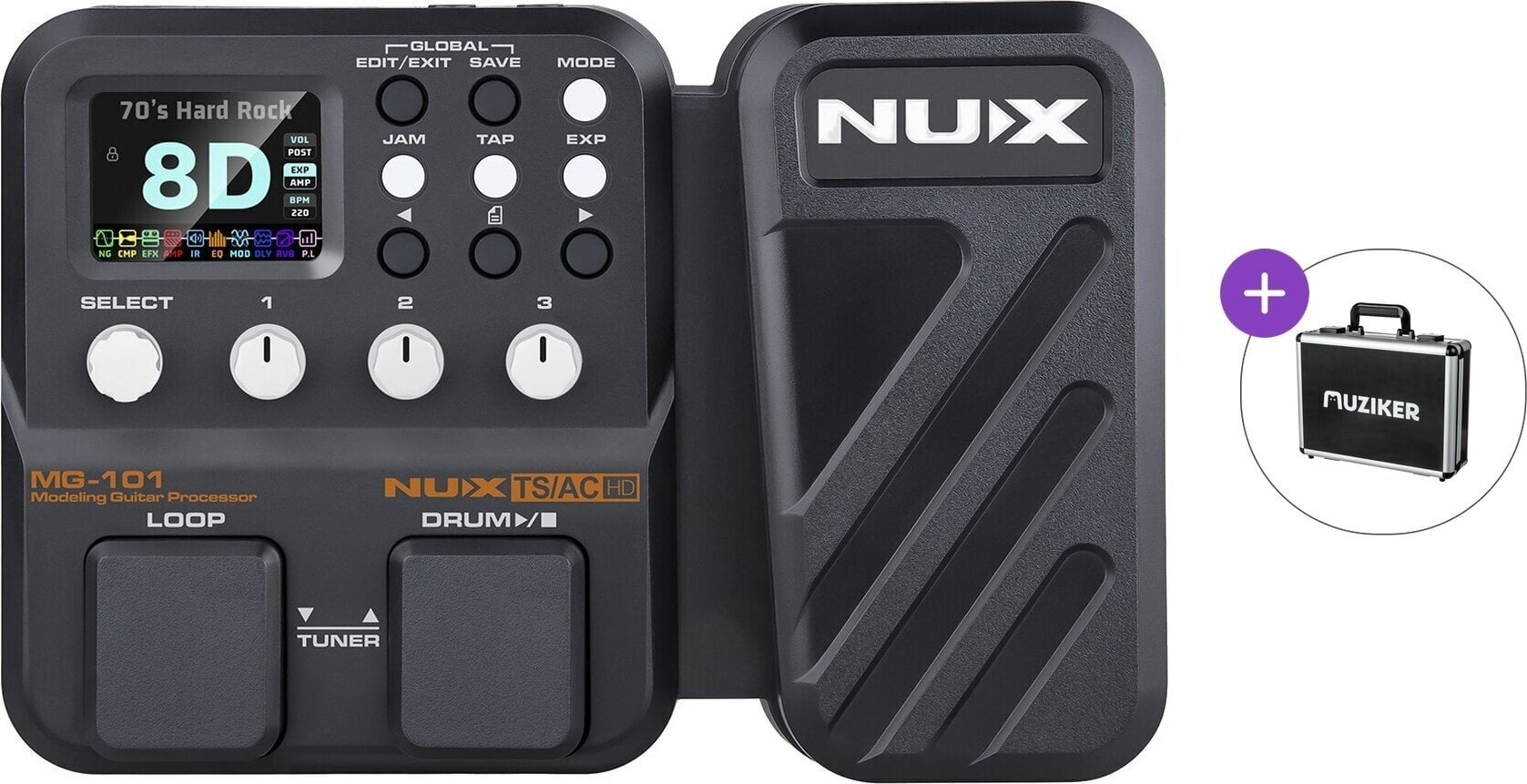 Gitarski multiefekt Nux MG-101 Basic SET Gitarski multiefekt