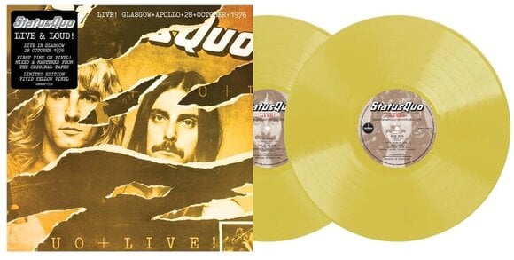 Schallplatte Status Quo - Live! Glasgow Apollo 28th October 1976 (Limited Edition) (Vivid Yellow Coloured) (2 LP) - 1