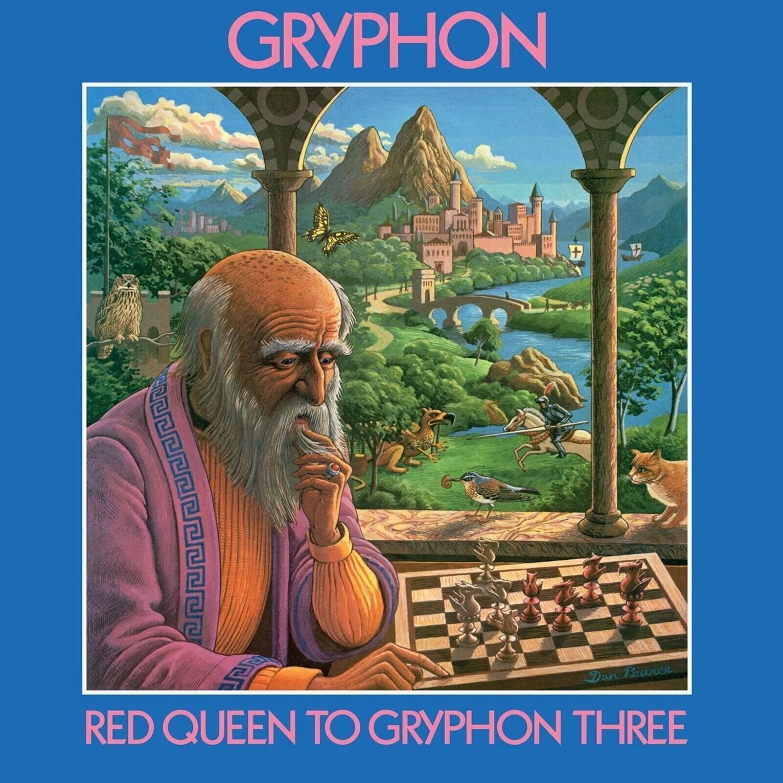 Disque vinyle Gryphon - Red Queen To Gryphon Three (Reissue) (Numbered/Limited Edition) (Translucent Blue Coloured) (180 g) (LP)