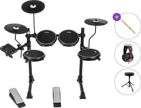 Setovi električnih bubnjeva NRG EDK-50 LightUp Standard SET Black Setovi električnih bubnjeva - 1