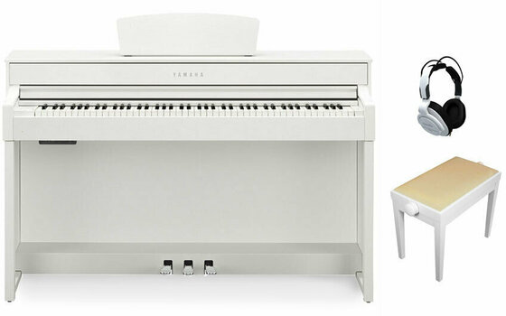 Piano numérique Yamaha CLP-535 WH SET - 1