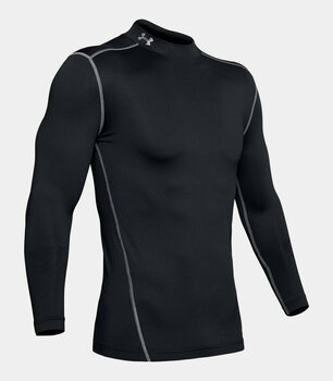 Thermo ondergoed Under Armour ColdGear Compression Mock Black/Steel S - 1