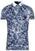 Camisa pólo J.Lindeberg Tour Tech Slim Mens Polo Shirt Blue/Ocean Camou XL