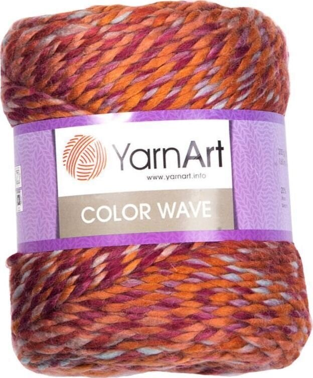 Pletací příze Yarn Art Color Wave 119 Orange Pink Pletací příze