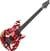 Elektrische gitaar EVH Wolfgang Special Striped Series EB Red/Black/White Aged Elektrische gitaar