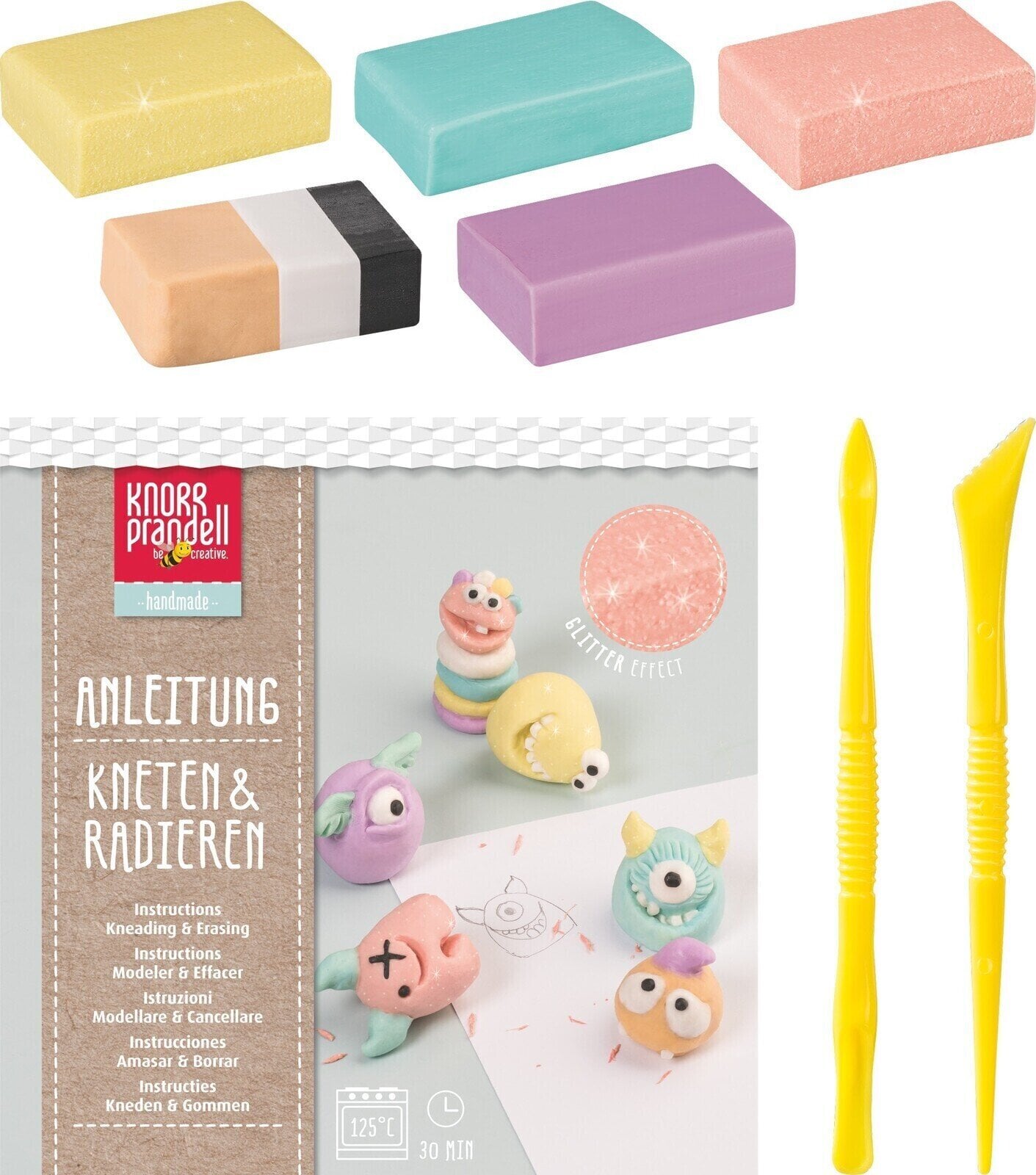 Zelfdrogende klei Knorr Prandell 212159108 Zelfdrogende klei 100 g Funny Freaks