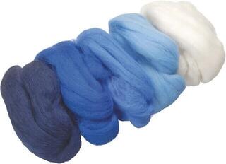 Matériau Knorr Prandell 212506304 Feutre White, Dark Blue, Light Blue, Royal Blue, Medium Blue 50 g 1