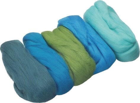 Matériau Knorr Prandell 212506305 Feutre Azur, Medium Blue, Turquoise, Petrol, Green 50 g 1 - 1