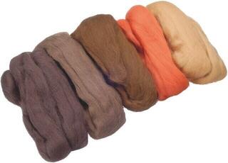Materiál Knorr Prandell 212506308 plst Beige, Orange, Dark Brown, Light Brown, Mocca 50 g 1