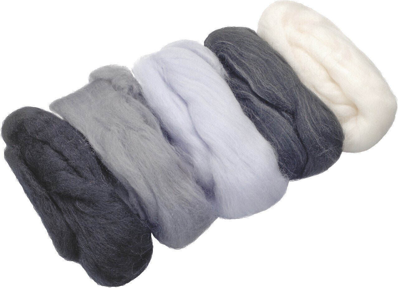 Materiál Knorr Prandell 212506309 plst White, Grey, Dark Grey, Light Grey, Platinum Grey 50 g 1