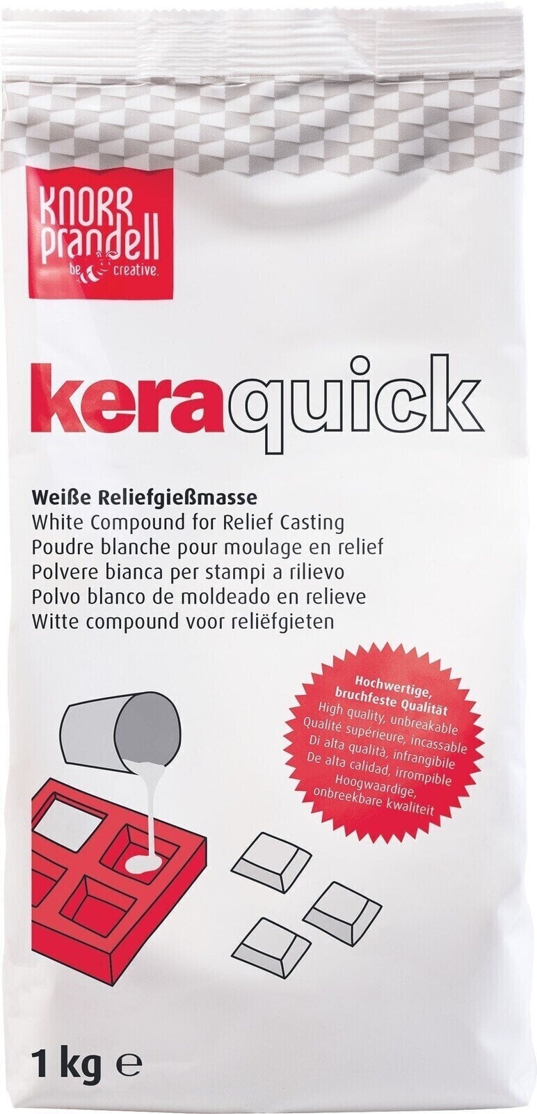 Zelfdrogende klei Knorr Prandell 212160000 Zelfdrogende klei White 1 kg