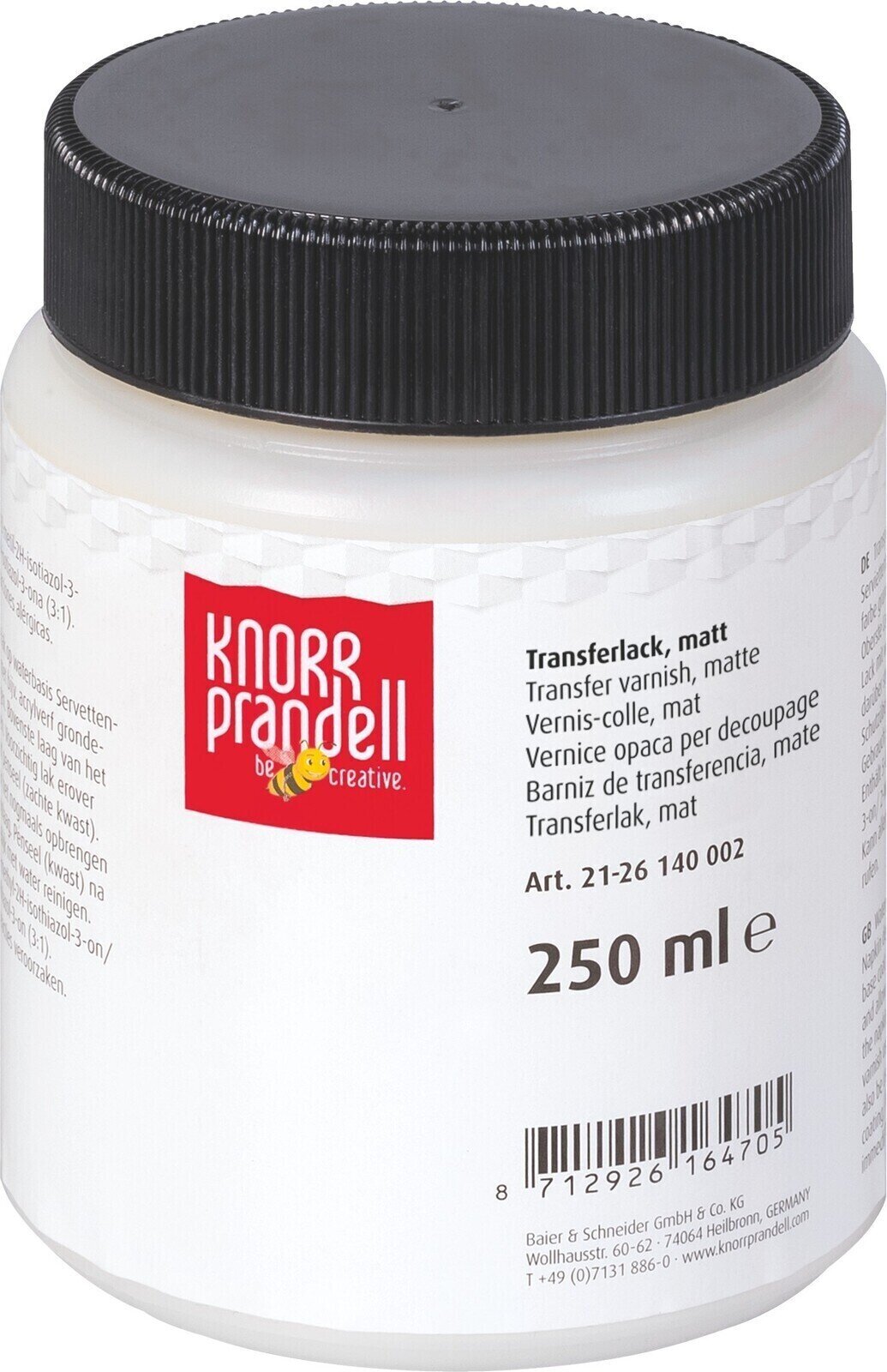 Υλικό Φινιρίσματος Knorr Prandell 2126140002 Υλικό Φινιρίσματος 250 εκατ. Transparent