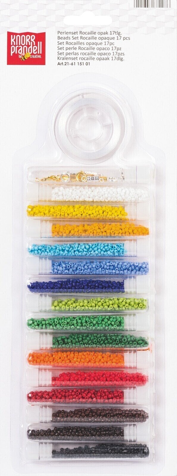 Perlen Knorr Prandell Rocailles Set Opaque Multi-Coloured