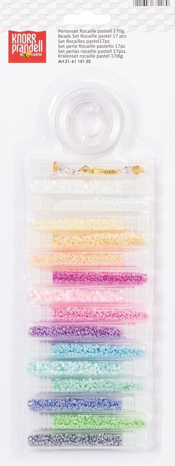 Dečije perle Knorr Prandell Rocailles Set Pastel Multi-Coloured