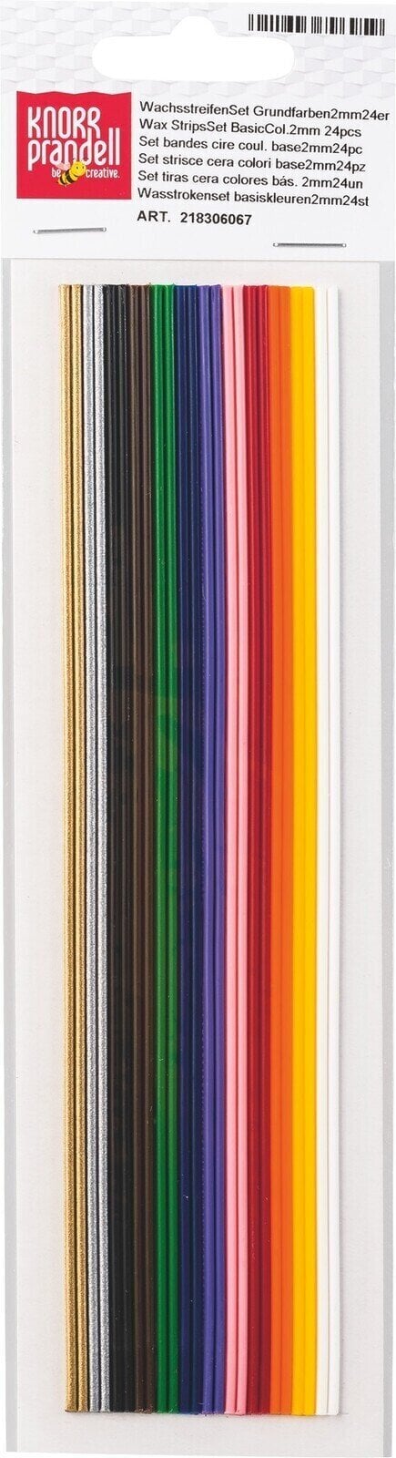 Παραγωγή κεριών Knorr Prandell 218306067 Wax Stripes Basic Colors 24