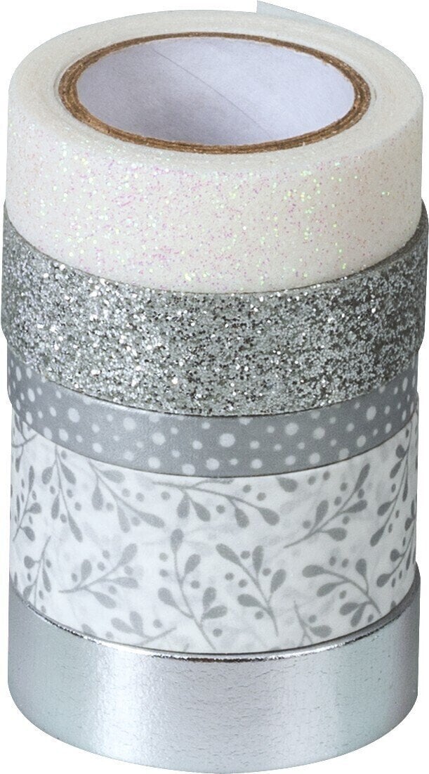 Materiaal Heyda 203584520 Decoratieve tape Silver Effect Mix 1