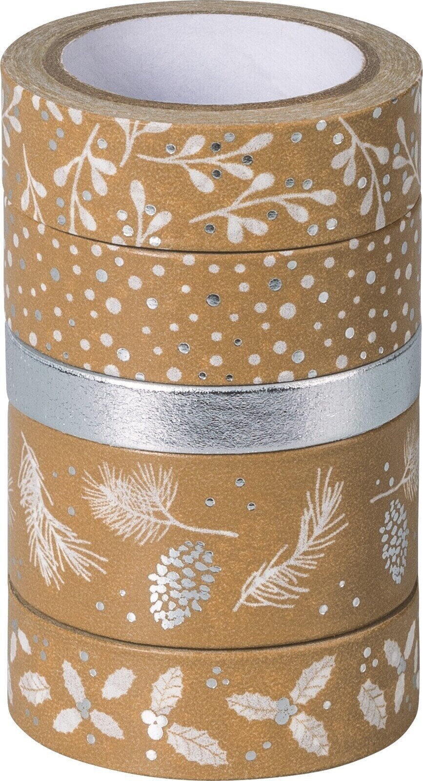 Materiál Heyda 203584528 Dekoratívna páska Silver Natural 1