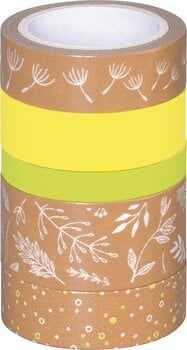 Materiaal Heyda 203584555 Decoratieve tape Green/Natural Natural Leaves 1 - 1