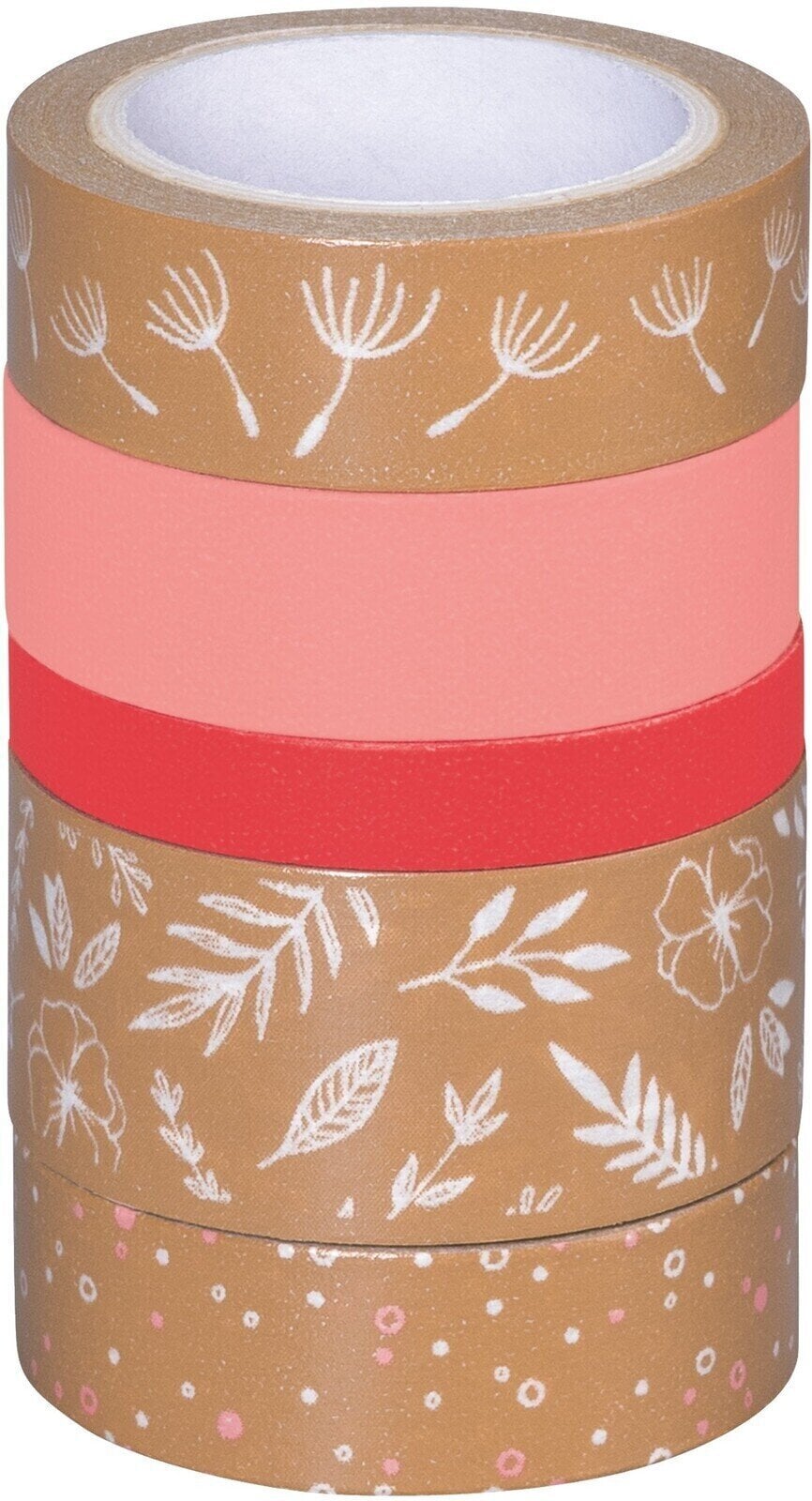 Materiale Heyda 203584559 Decorative Tape Rose/Natural Natural Leaves 1