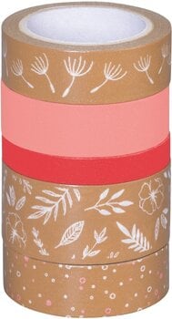 Materiale Heyda 203584559 Decorative Tape Rose/Natural Natural Leaves 1 - 1