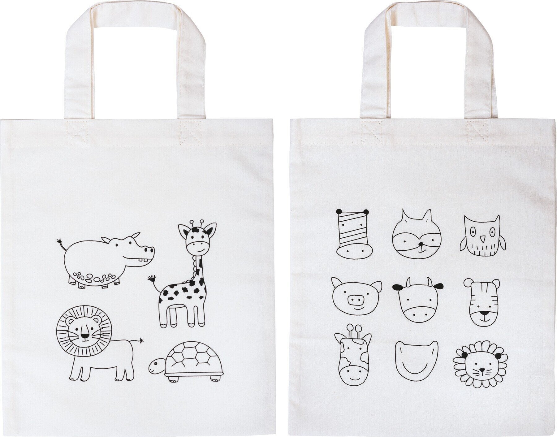 Pomůcka Knorr Prandell 212305450 Children's Bag Set White 250×300 mm Animals & Zoo