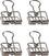 Materijal Knorr Prandell 216266173 Štipaljke Silver 19 mm 8