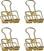 Materijal Knorr Prandell 216266174 Штипаљке Gold 19 mm 8