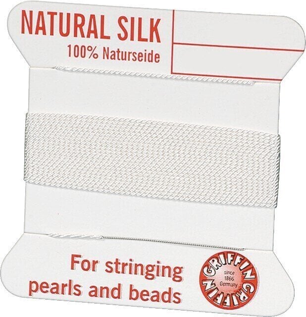 Material Knorr Prandell 212438006 Bead Thread White Ø 0,5 mm × 2 m 1