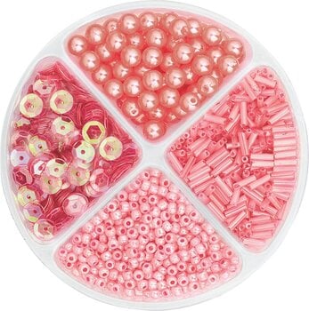 Мъниста Knorr Prandell Bead and Sequin Mix Pink 30 g - 1