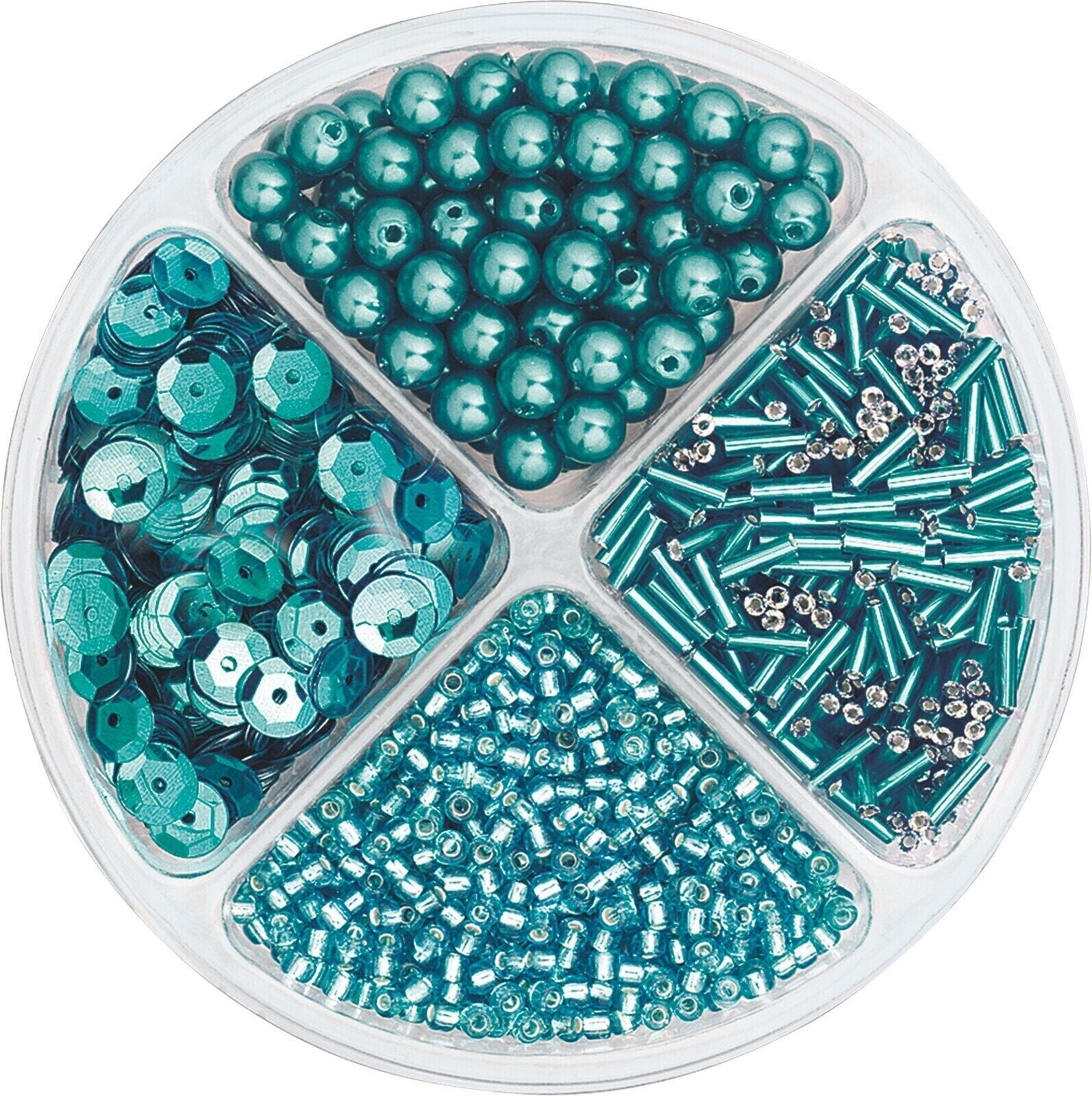 Dečije perle Knorr Prandell Bead and Sequin Mix Turquoise 30 g