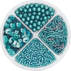 Dečije perle Knorr Prandell Bead and Sequin Mix Turquoise 30 g