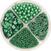Мъниста Knorr Prandell Bead and Sequin Mix Green 30 g