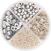 Cuentas de colores Knorr Prandell Bead and Sequin Mix Silver 30 g