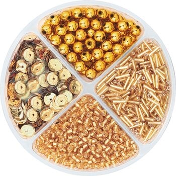 Мъниста Knorr Prandell Bead and Sequin Mix Gold 30 g - 1
