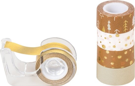 Matériau Heyda 203584538 Ruban décoratif Natural/Gold 1 - 1