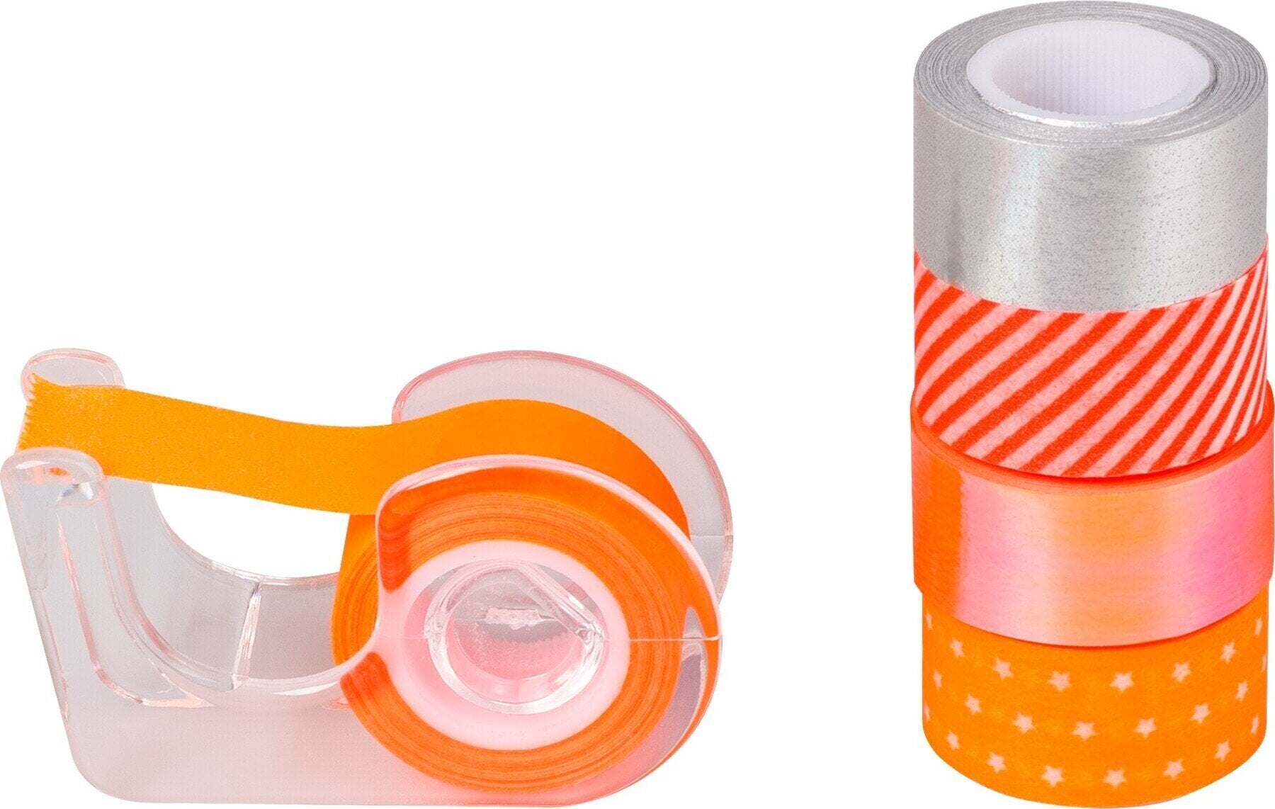 Материал Heyda 203584573 Декоративна лента Orange/Neon red 1