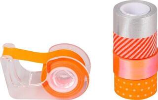 Материал Heyda 203584573 Декоративна лента Orange/Neon red 1
