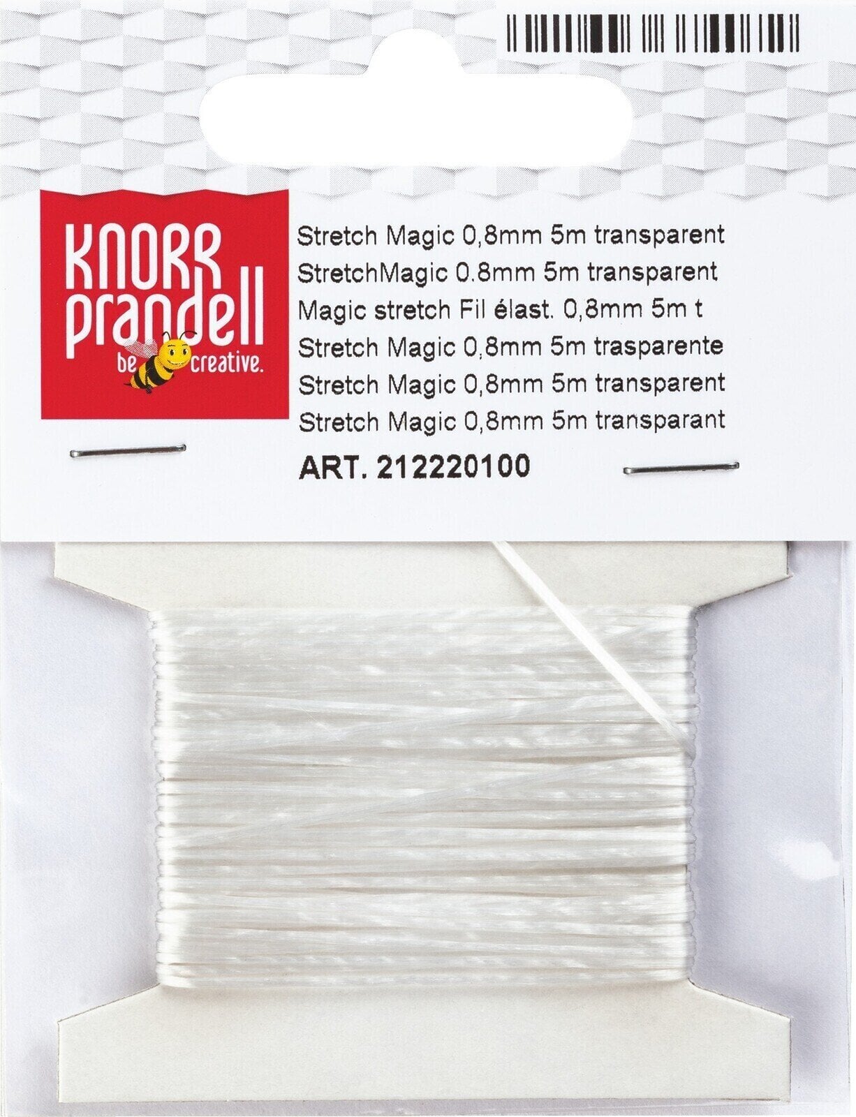 Material Knorr Prandell 212220100 Stretch Magic Transparent Ø 0,8 mm × 5 m 1