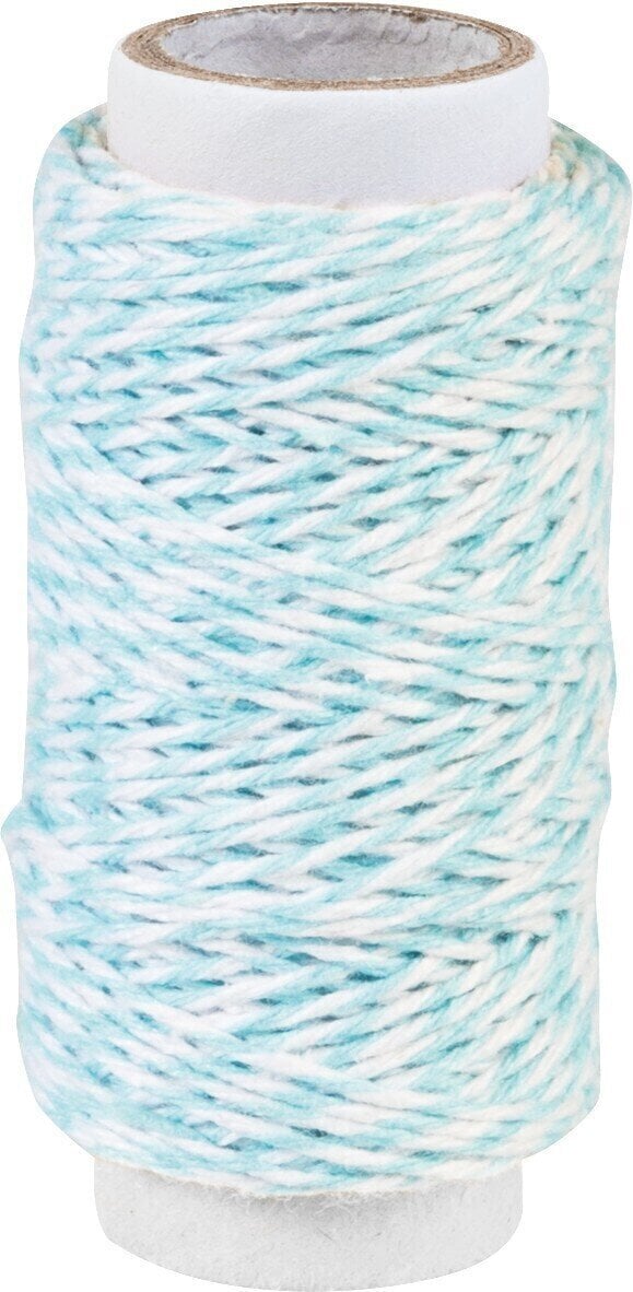 Material Knorr Prandell 2162660014 Twine White/Turquoise Ø 1 mm × 20 m 1