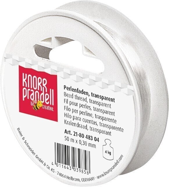 Material Knorr Prandell 218048304 Ață pentru mărgele Transparent Ø 0,3 mm × 50 m 1