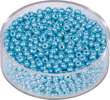 Мъниста Knorr Prandell Rocailles Beads Mother of Pearl Sky Blue 17 g - 1