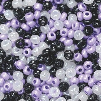 Мъниста Knorr Prandell Rocailles Beads White, Purple, Black 17 g - 1