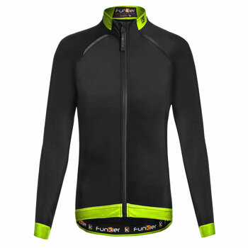 Camisola de ciclismo Funkier Bernalda Jersey Black/Neon Yellow M - 1
