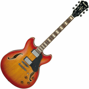Halbresonanz-Gitarre Ibanez ASV73-VAL Vintage Amber Burst Low Gloss - 1