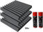 Absorbent foam panel Mega Acoustic PA-PMK-4 50x50 Dark Gray SET Dark Grey